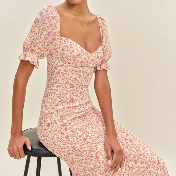 Reformation Gloria Dress Pink - Size 2 - Picture 2 of 2